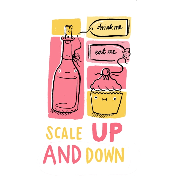 Scale up and down Clarice Holt